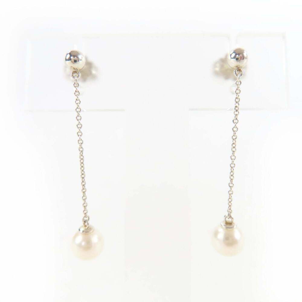 TIFFANY Authentic Silver Pearl Earrings